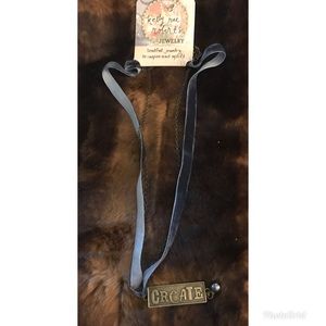 NEW KELLY RAE ROBERTS BLUE RIBBON GRACE NECKLACE